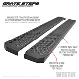 27-74715  -  Grate Steps Running Boards; Textured Black; 68 in.; Mount Kit Not Included;