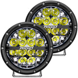 36200  -  360-Series 6 Inch Off-Road LED Light, Spot Beam, White Backlight, Pair