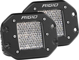 512513  -  D-Series PRO LED Light, Drive Diffused, Flush Mount, Black Housing, Pair