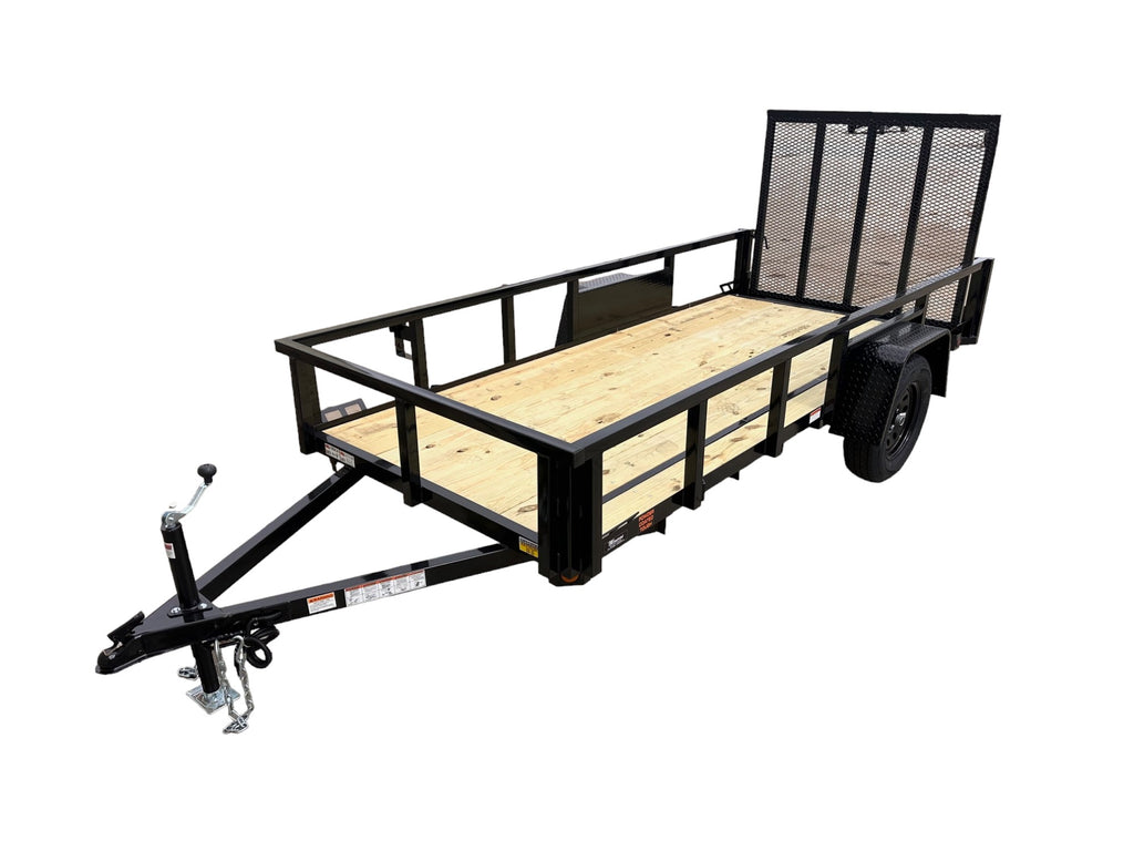 5x12 Utility Trailer with Angle Iron Sides - Quality Steel and Aluminum  - Model 6212ANSA3.5K