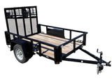 5x8 Utility Trailer with Angle Iron Sides - Quality Steel and Aluminum  - Model 628ANSA3.5K