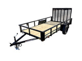 6x12 Utility Trailer with Angle Iron Sides - Quality Steel and Aluminum  - Model 7412ANSA3.5K