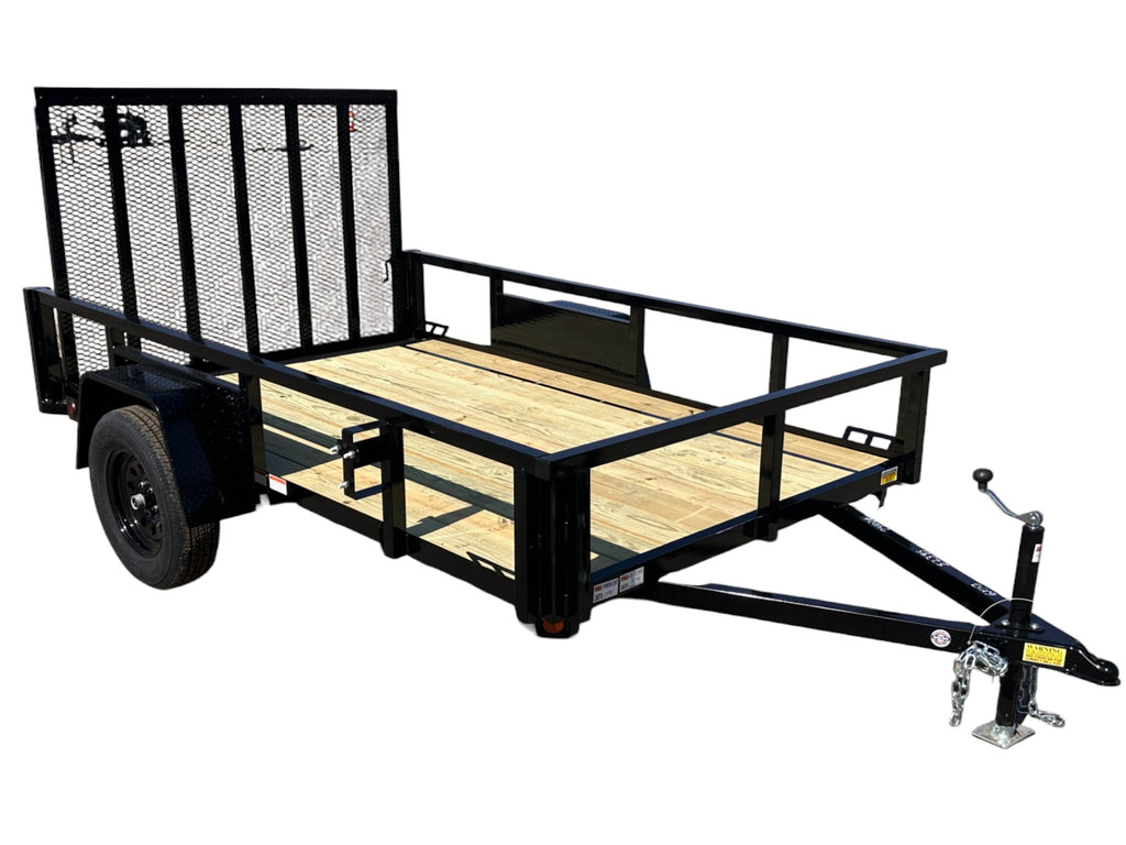 6x12 Utility Trailer with Angle Iron Sides - Quality Steel and Aluminum  - Model 7412ANSA3.5K