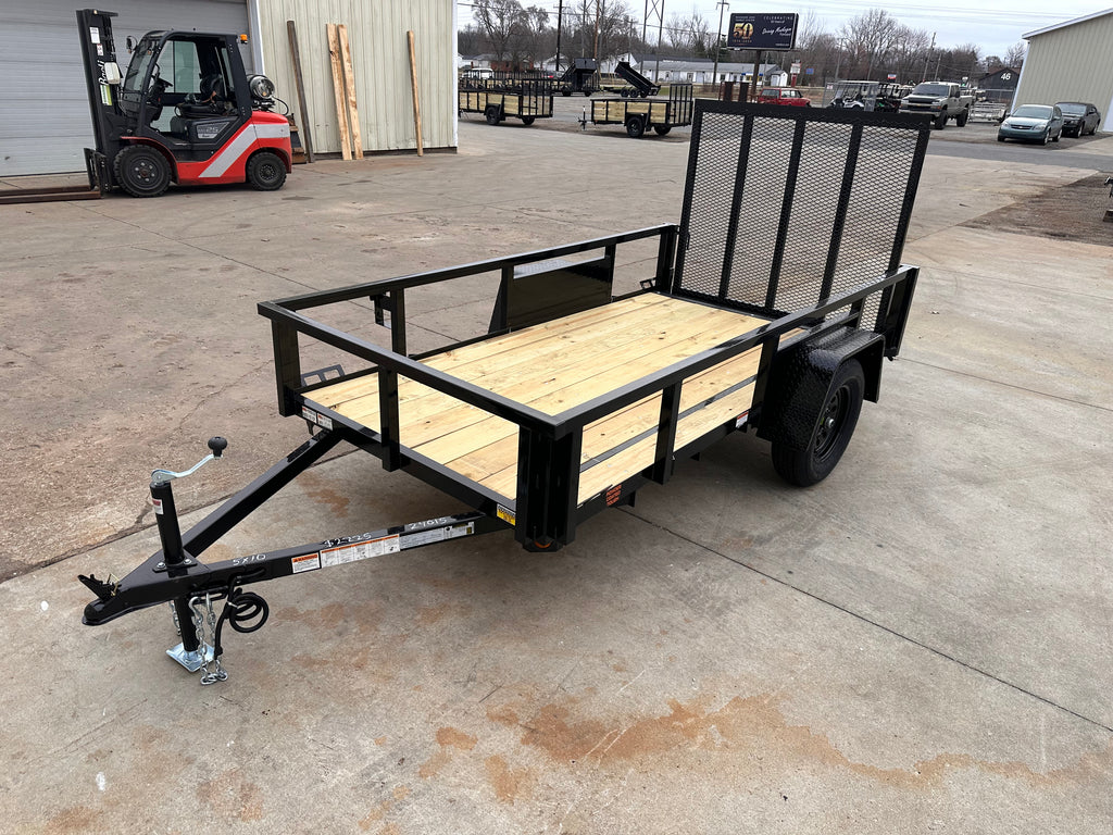 5x10 Utility Trailer with Angle Iron Sides - Quality Steel and Aluminum  - Model 6210ANSA3.5K