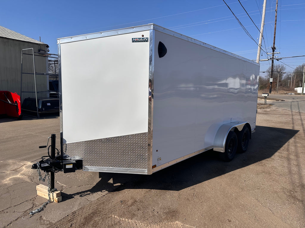 Enclosed Cargo Trailer 7x16 with ramp door - HLAFTX716TA2