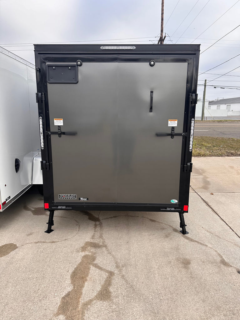 Enclosed Cargo Trailer 6x12 with ramp door and black out package - HLAFTX612SA-blkout