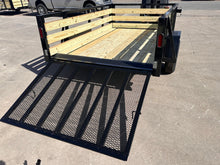 Load image into Gallery viewer, 6x12 Utility Trailer with 3 board wood sides 24in tall - Quality Steel and Aluminum  - Model 7412AN3.5KSAw/HS