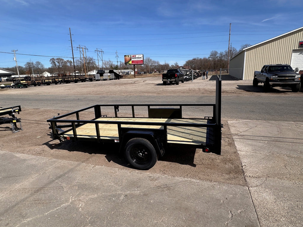 6x12 Utility Trailer with Angle Iron Sides - Quality Steel and Aluminum  - Model 7412ANSA3.5K