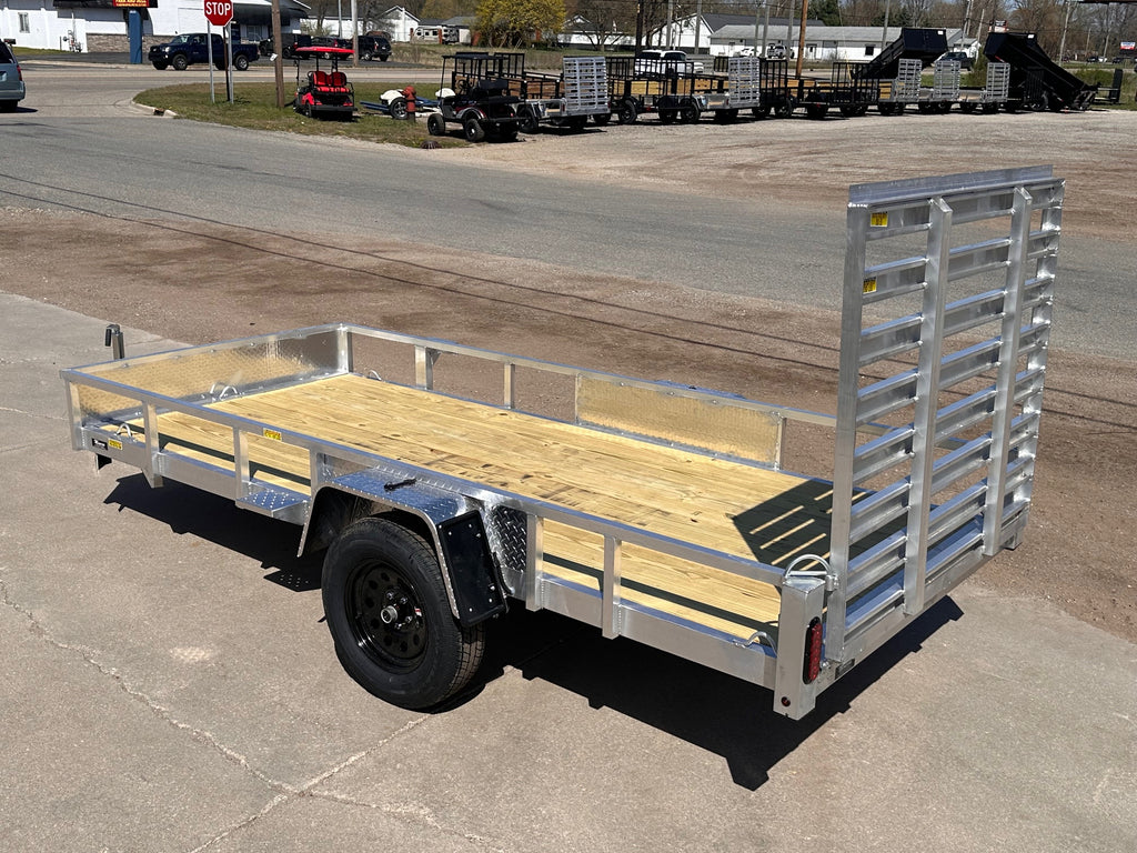 6x10 Aluminum Utility Trailer made by Quality Steel and Aluminum  - Model 7410ALSL3.5KSA