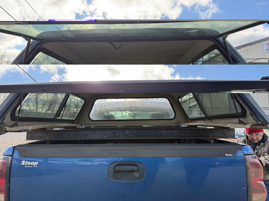 Used Ford F150 6.5' Short Box 2009-2014 Fiberglass Truck Topper Camper Shell CODE: CL190 LOCATION: B-5-2